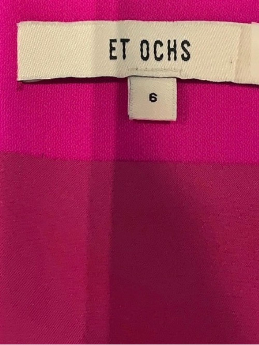 ET OCHS The Natalie Midi Dress In Fuchsia Size 6 - Picture 3 of 8